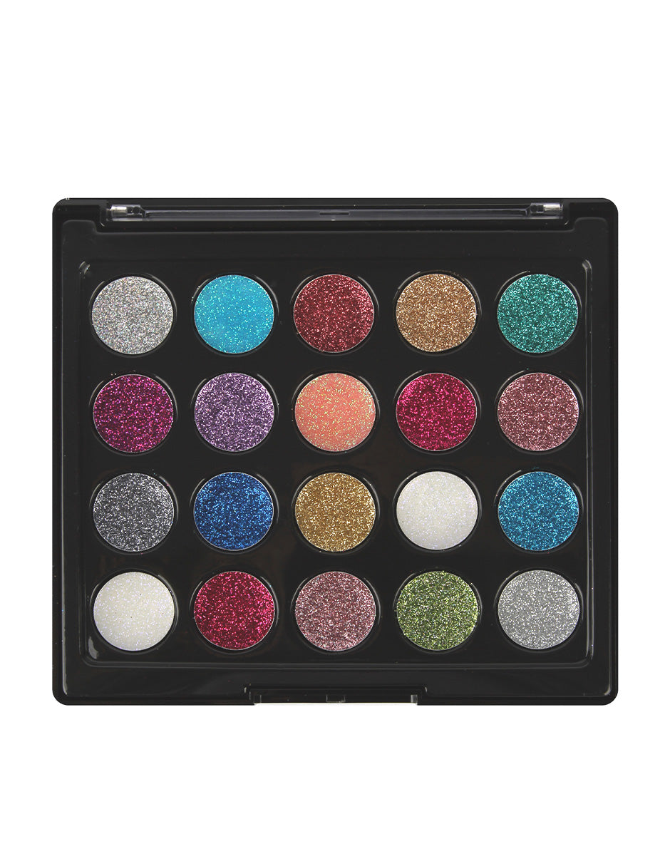 Paleta de Sombras 20 tonos Glitter Creme
