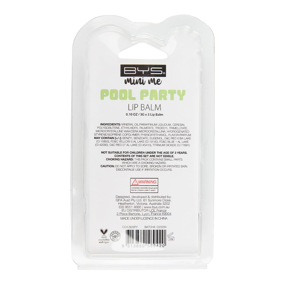 Set de bálsamo para labios - POOL PARTY