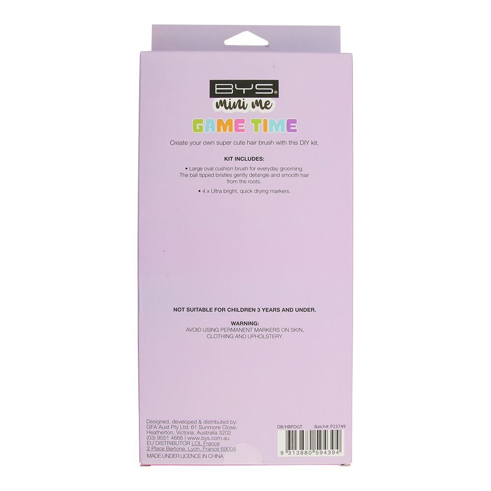 Cepillo para el cabello con plumones para colorear - GAME TIME