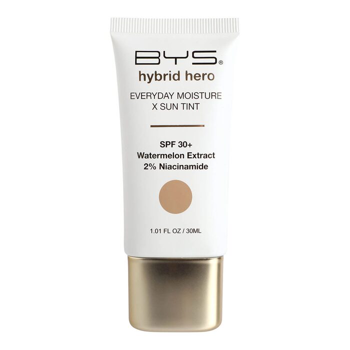 BYS Hybrid Hero Hidratante diario + tinte con protección solar