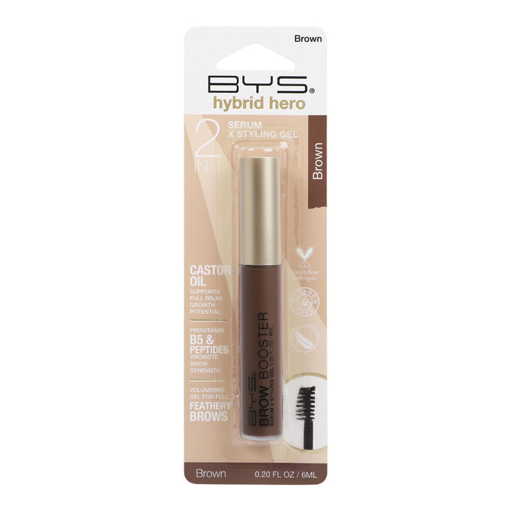 BYS Hybrid Hero Suero Estimulador de Cejas + Gel Fijador Brown