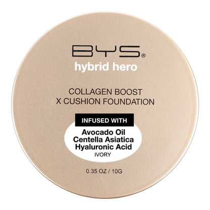 BYS Hybrid Hero Infusión de colágeno + base de maquillaje - Ivory