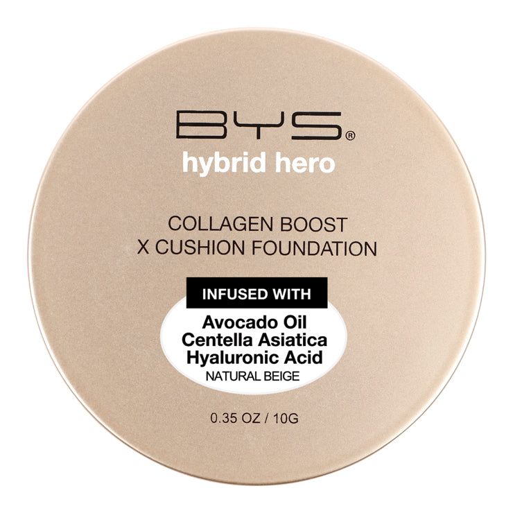 BYS Hybrid Hero Infusión de Colágeno + Base de Maquillaje Natural Beige