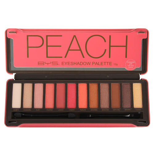Paleta de sombras metálicas y mate en lata, en tonos Peach