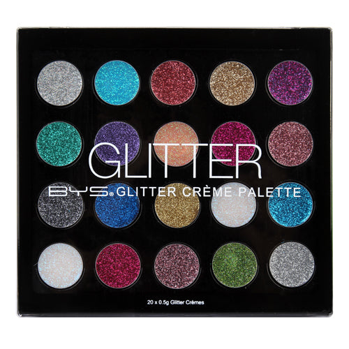 Paleta de 20 sombras en gel con glitter
