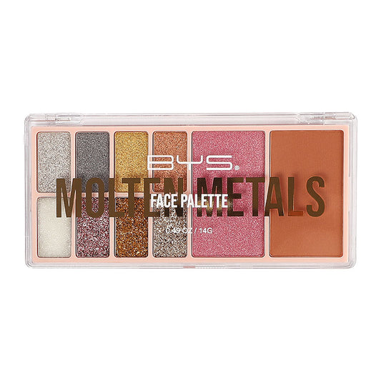 BYS Paleta de Ojos y Rostro 10 pcs Molten Metals