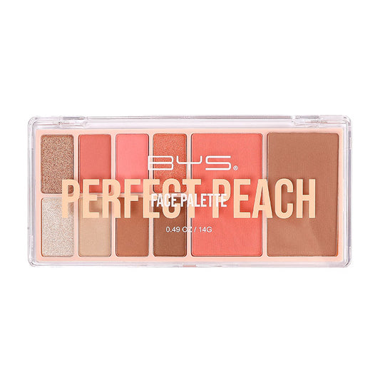 BYS Paleta de Ojos y Rostro 10 pcs Perfect Peach