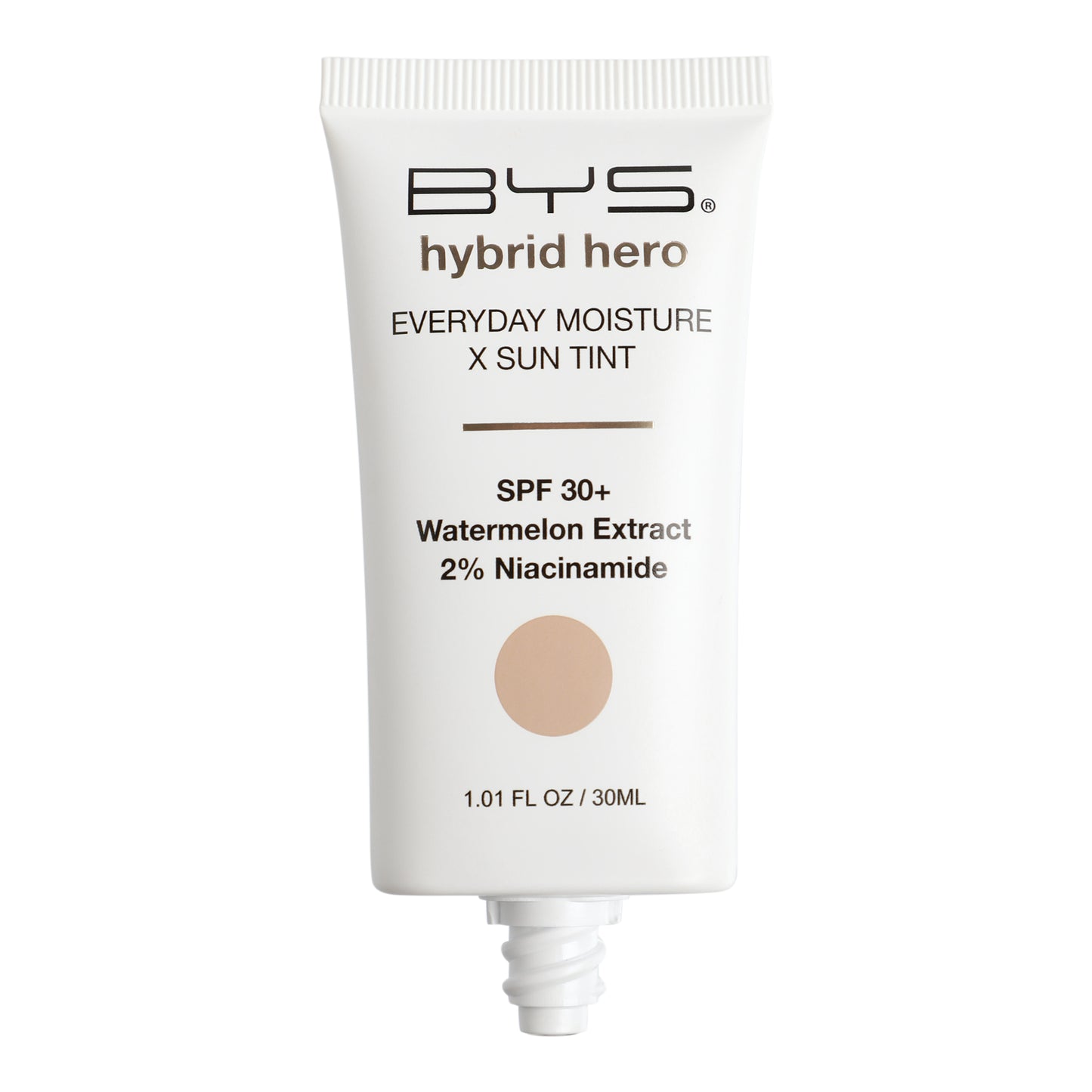 BYS Hybrid Hero Hidratante diario + tinte con protección solar