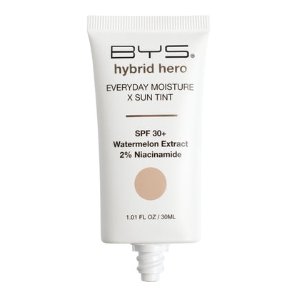 BYS Hybrid Hero Hidratante diario + tinte con protección solar