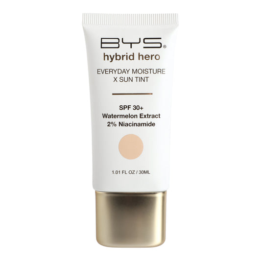 BYS Hybrid Hero Hidratante diario + tinte con protección solar