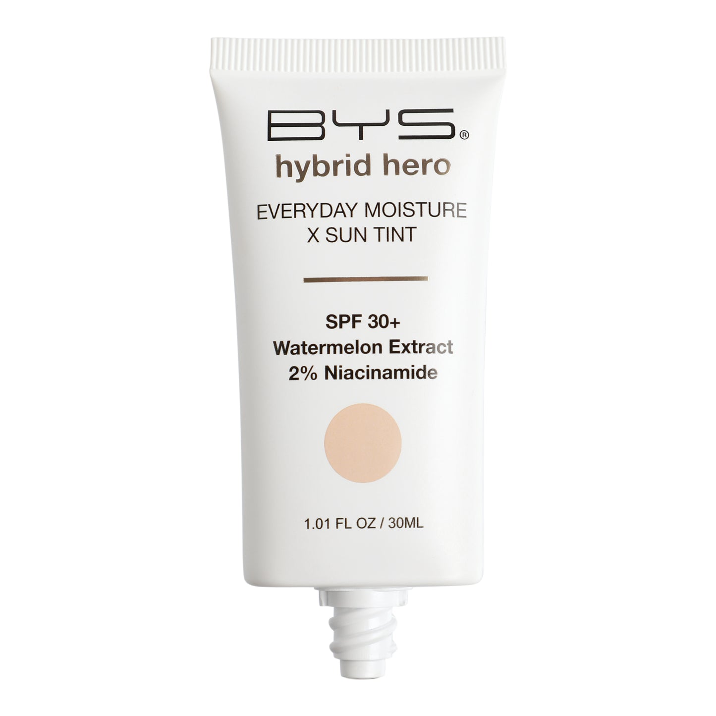BYS Hybrid Hero Hidratante diario + tinte con protección solar