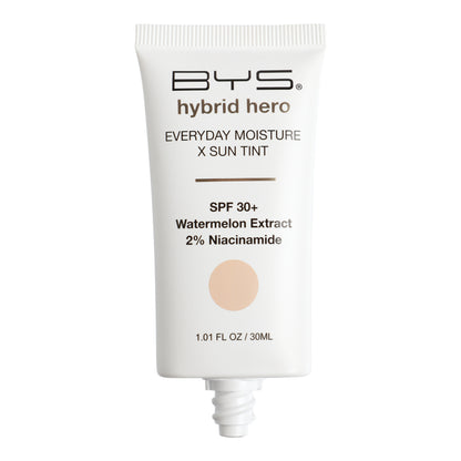 BYS Hybrid Hero Hidratante diario + tinte con protección solar