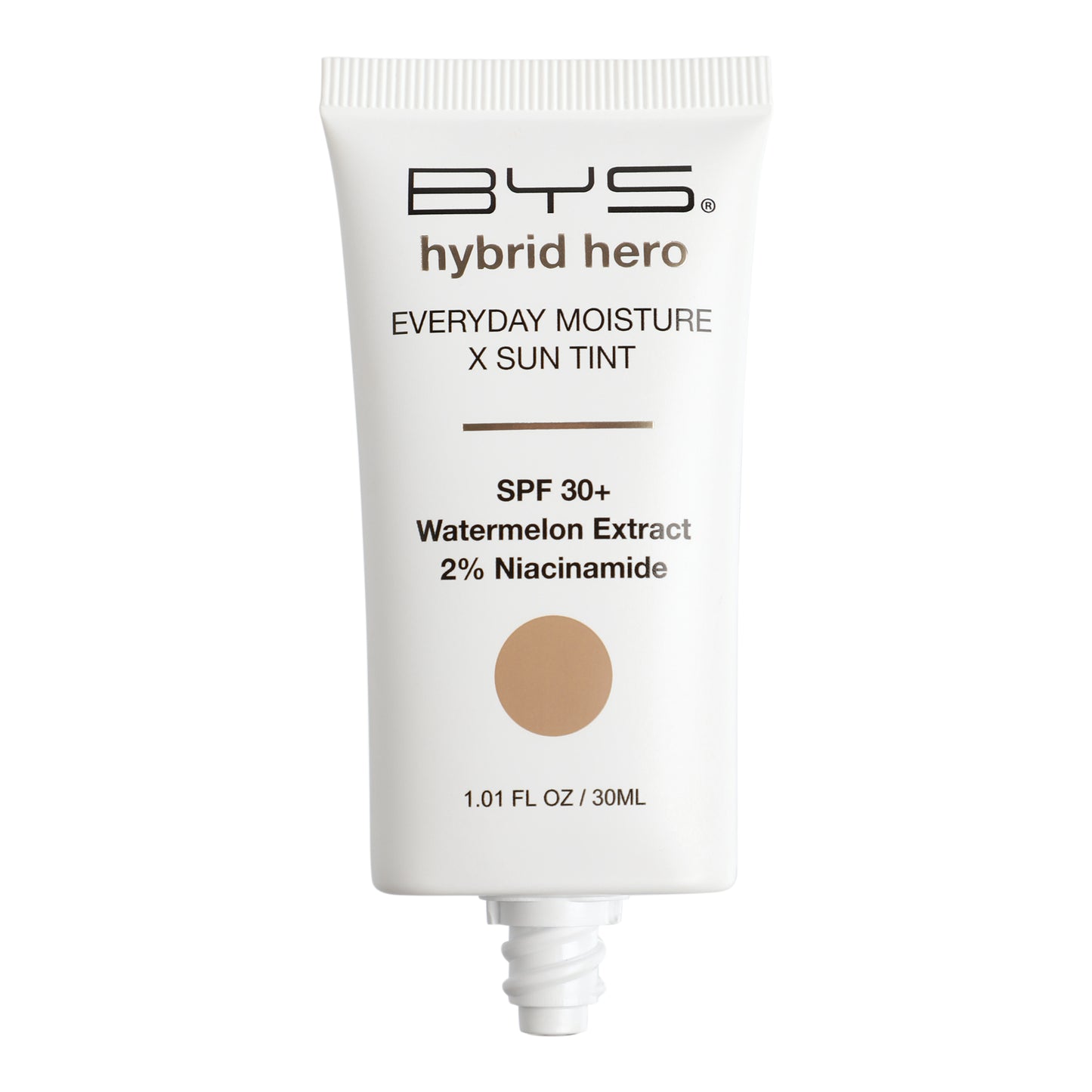 BYS Hybrid Hero Hidratante diario + tinte con protección solar