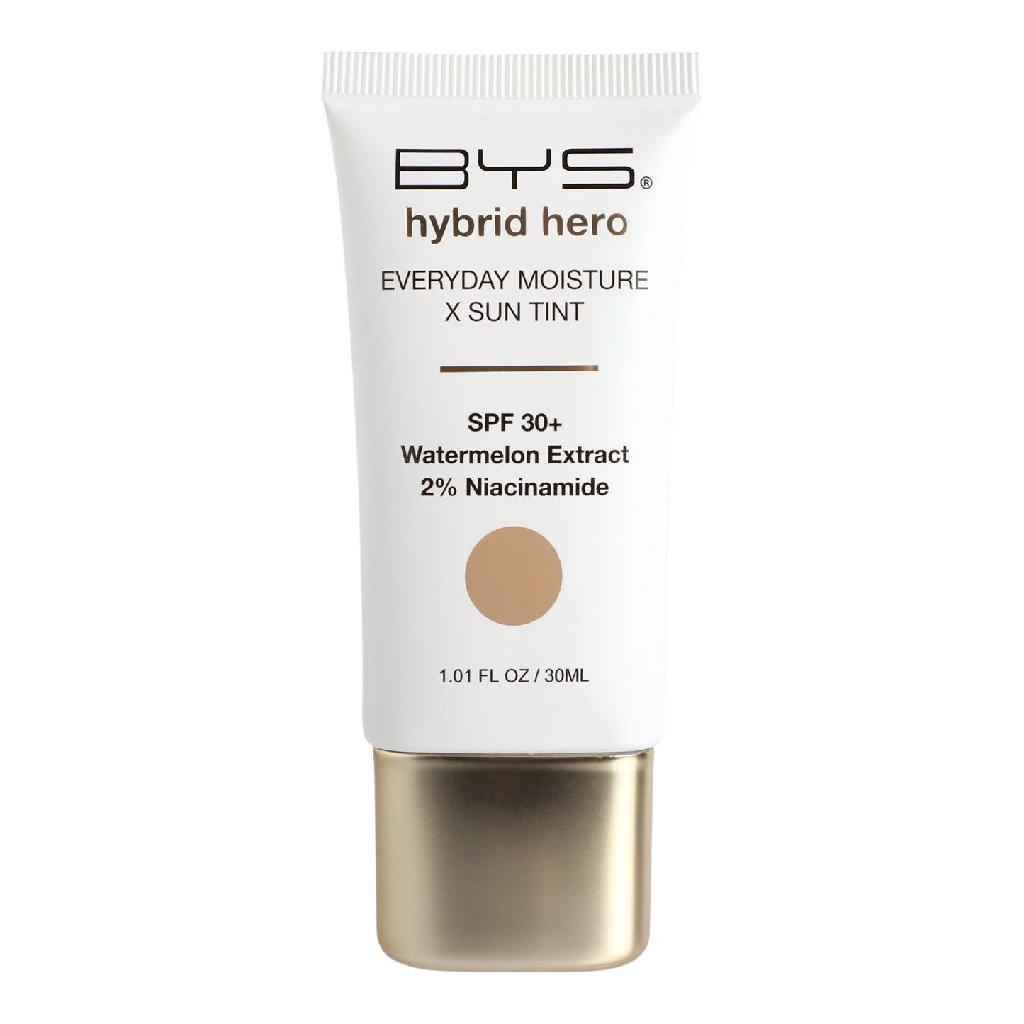 BYS Hybrid Hero Hidratante diario + tinte con protección solar