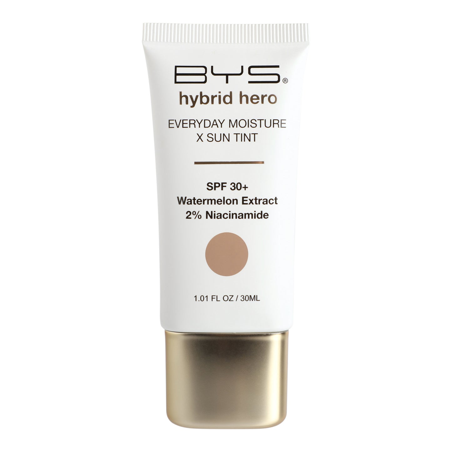 BYS Hybrid Hero Hidratante diario + tinte con protección solar