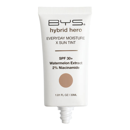 BYS Hybrid Hero Hidratante diario + tinte con protección solar