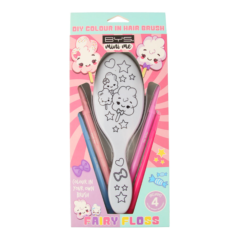 Cepillo para el cabello con plumones para colorear - FAIRY FLOSS