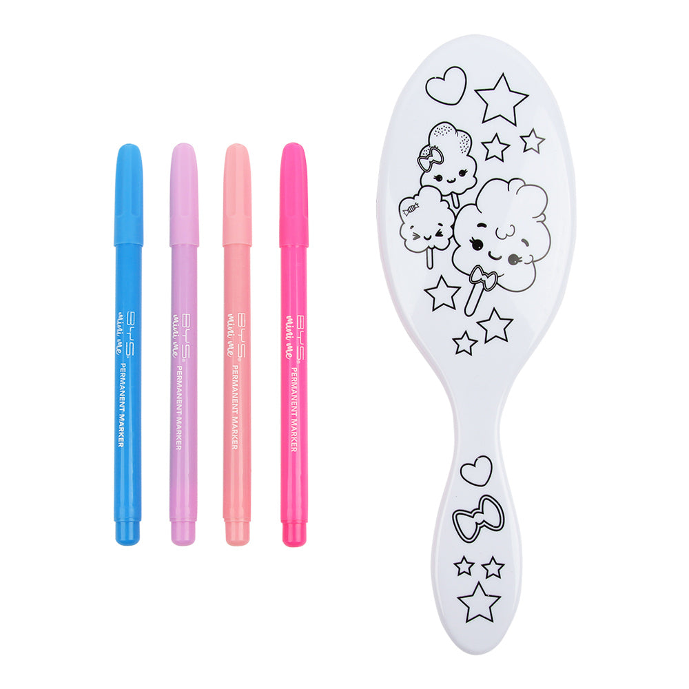 Cepillo para el cabello con plumones para colorear - FAIRY FLOSS