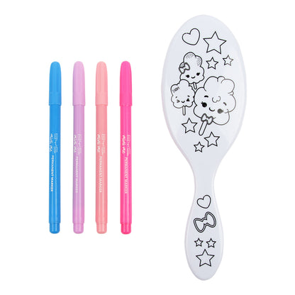 Cepillo para el cabello con plumones para colorear - FAIRY FLOSS
